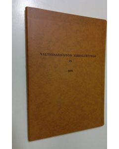 käytetty kirja Valtionarkiston yleisluettelo = Översiktskatalog för riksarkivet = Guide to the National archives 4, Yksityiset arkistot = Enskilda arkiv (på finska) = Private papers (in Finnish)