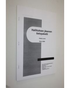 Kirjailijan Pekka Luoto käytetty teos Hallituksen jäsenen tietopaketti