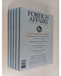 käytetty kirja Foreign Affairs vuosikerta 1999 (Nro 3 puuttuu)
