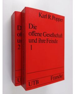 Kirjailijan K. R. Popper käytetty kirja Die offene Gesellschaft und ihre Feinde 1-2
