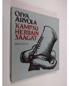 Kirjailijan Oiva Arvola käytetty kirja Kampsuherrain saagat (tekijän omiste)