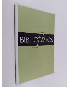 käytetty teos Bibliophilos 4/1990