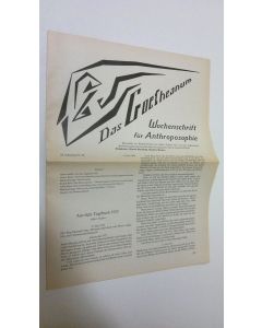 Tekijän Martin Barkhoff  käytetty teos Das Goetheanum nr. 28/1989 : Wochenschrift fur Anthroposophie