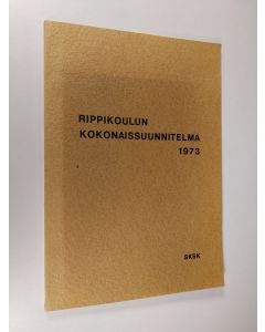käytetty kirja Rippikoulun kokonaissuunnitelma 1973