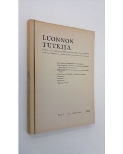 käytetty teos Luonnon tutkija vuosikerta 1960