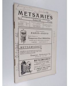 käytetty teos Metsämies 9/1928