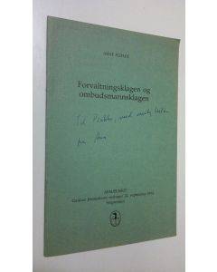 Kirjailijan Arne Fliflet käytetty teos Forvaltningsklagen og ombudsmannsklagen