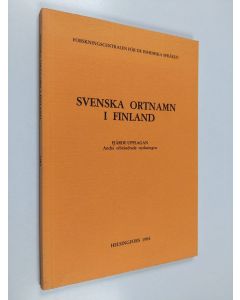 käytetty kirja Svenska ortnamn i Finland