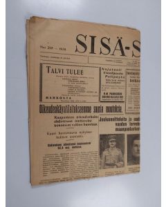 käytetty teos Sisä-Suomi 295/1938 : torstaina, joulukuun 22 päivänä
