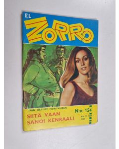 Kirjailijan Juan Batiste Montauban käytetty teos El Zorro 11/1971