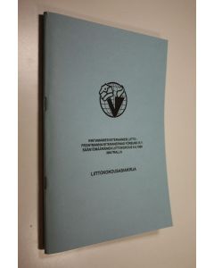 käytetty teos Rintamamiesveteraanien liitto : liittokokousasiakirja  (sääntömääräinen liittokokous Imatralla 8.6.1999 (UUDENVEROINEN)