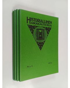 käytetty kirja Historiallinen aikakauskirja vuosikerta 1975 1-4