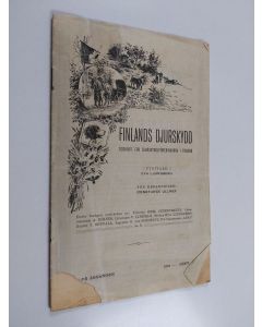 käytetty teos Finlands djurskydd 11/1912 : Tidskrift för djurskyddsföreningarna i Finland