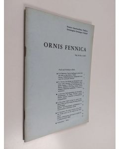 käytetty kirja Ornis Fennica Vol. 52 No 1/1975