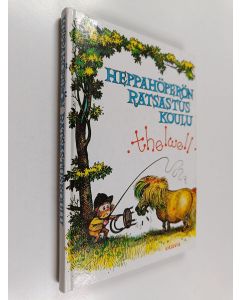 Kirjailijan Norman Thelwell käytetty kirja Heppahöperön ratsastuskoulu
