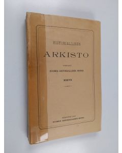 käytetty kirja Historiallinen arkisto 37