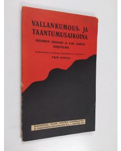 Kirjailijan Friedrich Engels käytetty teos Vallankumous- ja taantumusaikoina