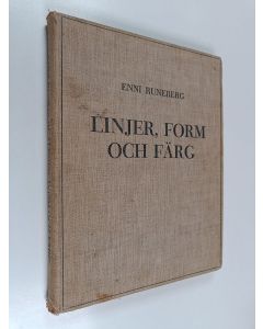 Kirjailijan Enni Runeberg käytetty kirja Linjer, form och färg : teckningsundervisningen : bilderna utförda av hennes elever