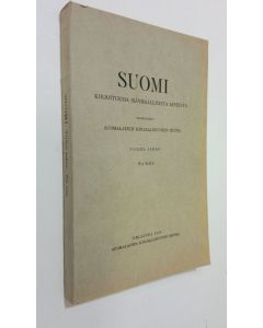 Kirjailijan A. V. Rantasalo käytetty kirja Suomi : Viides jakso, 9 osa - Kirjoituksia isänmaallisista aiheista (lukematon) ; mm. Inkeriläinen kertova runo "Tytärten surmaaja". Vertaileva runotutkimus