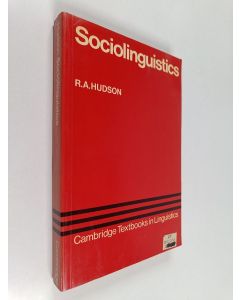 Kirjailijan R.A. Hudson käytetty kirja Sociolinguistics