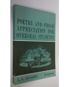 Kirjailijan L. G. Alexander käytetty kirja Poetry and prose appreciation for overseas students