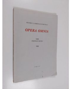 Kirjailijan Henrik Gabriel Porthan käytetty kirja Opera omnia 8 : Indices ad 6 et 7 vol.