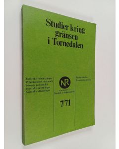 käytetty kirja Studier kring gränsen i Tornedalen