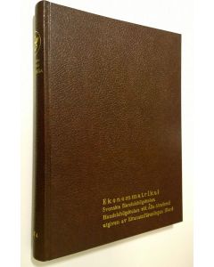 Tekijän Kerstin Ohls  käytetty kirja Ekonommatrikel SHH-HHÅA 1974: Svenska handelshögsskolan : Handelshögskolan vid Åbo akademi