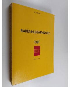 käytetty kirja Rakennustarvikkeet 1987