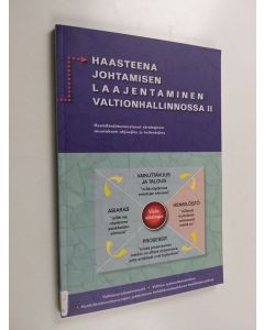 käytetty kirja Haasteena johtamisen laajentaminen valtionhallinnossa 2 - Henkilöstötunnusluvut strategisen muutoksen ohjaajina ja todentajina