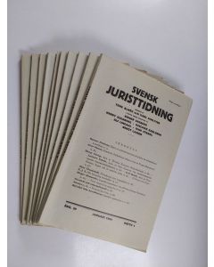 käytetty kirja Svensk juristtidning vuosikerta 1954 (nrot 1-10)