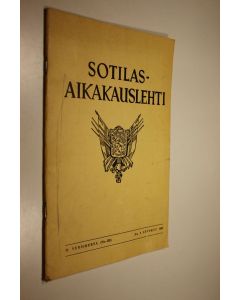 käytetty kirja Sotilasaikakauslehti : Upseeriliiton julkaisu n:o 9/1962