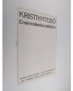 käytetty teos Kristiyhteisö : ensimmäiseksi esittelyksi