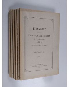 käytetty kirja Tidskrift utgifven af Juridiska föreningen i Finland 1900 ; Bilaga