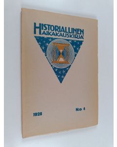 käytetty kirja Historiallinen aikakauskirja 4/1928