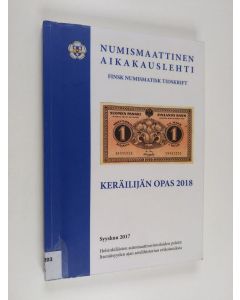 Kirjailijan Jari Orasjärvi käytetty kirja Keräilijän opas - Suomen rahat arviohintoineen 2018 (painovirhekappale)