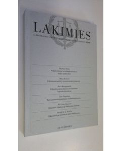 käytetty kirja Lakimies 7-8/2008 : Suomalaisen lakimiesyhdistyksen aikakauskirja