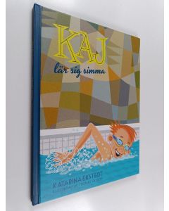 käytetty kirja Kaj lär sig simma