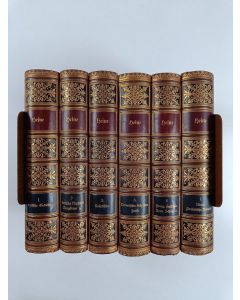 Kirjailijan Heinrich Heine käytetty kirja Heinrich Heine Sämtliche werke 1-7 (Osa 4 puuttuu)