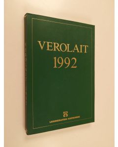 Tekijän Erkki Onikki  käytetty kirja Verolait 1992