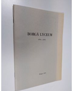 käytetty teos borgå lyceum 1974-1975 : Årsberättelse