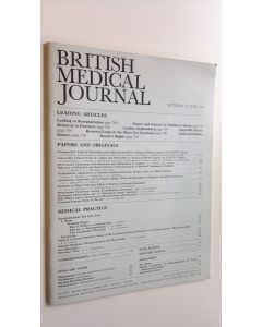 käytetty teos British Medical Journal 28 June 1975 Volume 2 No. 5973