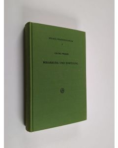 Kirjailijan Georg Weber käytetty kirja Studia transylvania 1 : Beharrung und einfügung