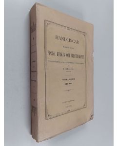käytetty kirja Handlingar rörande finska kyrkan och presterskapet. Fjerde samlingen : 1652-1686 (lukematon)