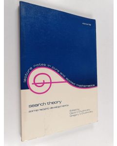 käytetty kirja Search theory : some recent developments