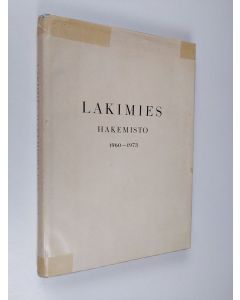 käytetty kirja Lakimies hakemisto 1960-1973