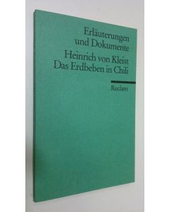 Kirjailijan Hedwig Appelt käytetty kirja Heinrich von Kleist - Das Erdbeben in Chili