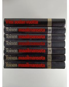 Kirjailijan Eddy Bauer käytetty kirja Toinen maailmansota 1-6 + Viisi sodan vuotta