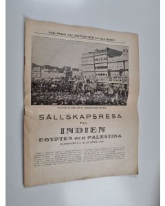käytetty teos Sällskapsresa till Indien, Egypten coh Palestina : 24:de resan till Egypten och 5:te till Indien
