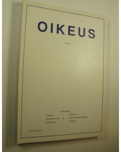 käytetty kirja Oikeus, 1-2 ja 4/1995